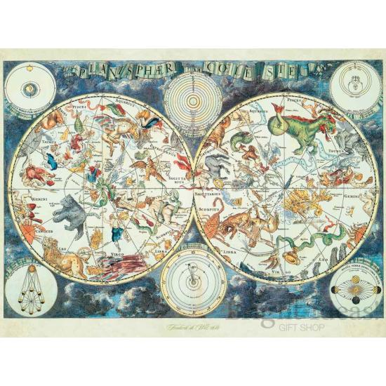 Puzzle Ravensburger Mapa Mundial de Bestias de 1500 Piezas