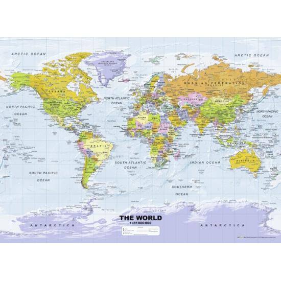 Puzzle Ravensburger Mapa Político de 500 Piezas