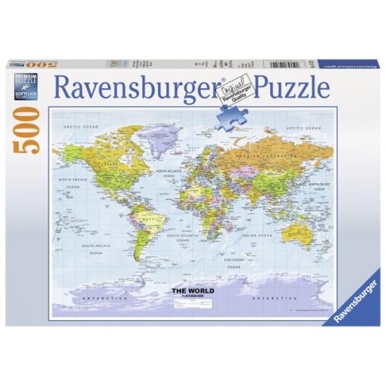 Puzzle Ravensburger Mapa Político de 500 Piezas