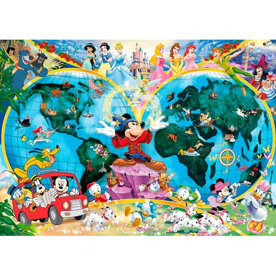Puzzle Ravensburger Mapamundi Disney de 1000 Piezas