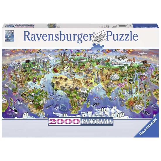 Puzzle Ravensburger Panorama Maravillas del Mundo de 2000 Piezas