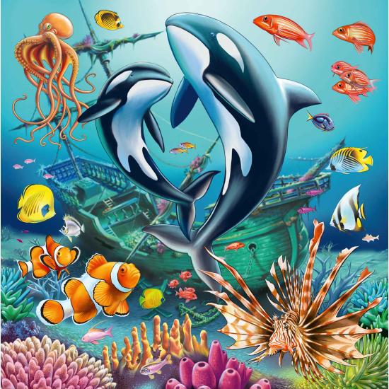 Puzzle Ravensburger Maravillas Submarinas de 3x49 Piezas Puzzle Ravensburger Maravillas Submarinas de 3x49 Piezas