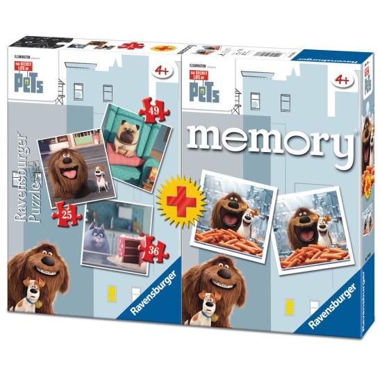 Puzzle Ravensburger Mascotas, El Secreto de la Vida 25+36+49 +