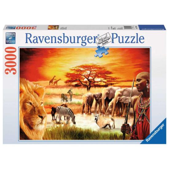 Puzzle Ravensburger Massai en la Sabana de 3000 Piezas
