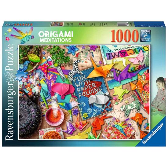 Puzzle Ravensburger Meditación y Origami de 1000 Piezas Puzzle Ravensburger Meditación y Origami de 1000 Piezas