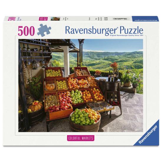 Puzzle Ravensburger Mercado De Frutas Y Verduras, Croacia de 500