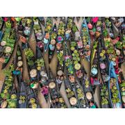 Puzzle Ravensburger Mercado Flotante, Indonesia de 500 Piezas