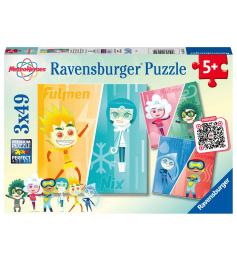 Puzzle Ravensburger Meteo Héroes de 3x49 Piezas