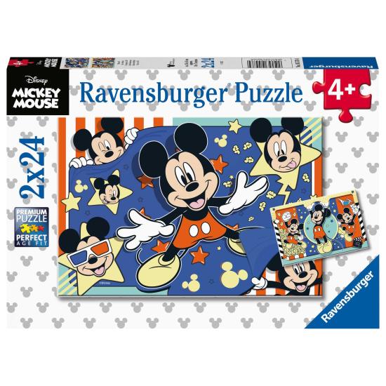 Puzzle Ravensburger Mickey Mouse de 2x24 Piezas