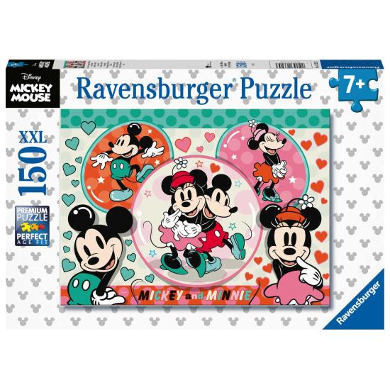 Puzzle Ravensburger Mickey y Minnie XXL de 150 Piezas Puzzle Ravensburger Mickey y Minnie XXL de 150 Piezas