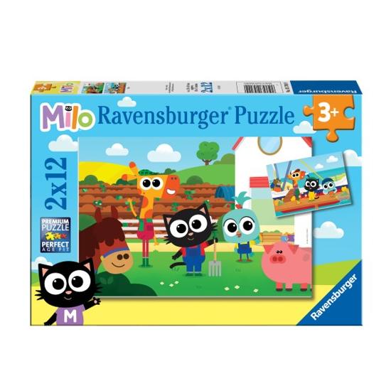 Puzzle Ravensburger Milo de 2x12 Piezas Puzzle Ravensburger Milo de 2x12 Piezas