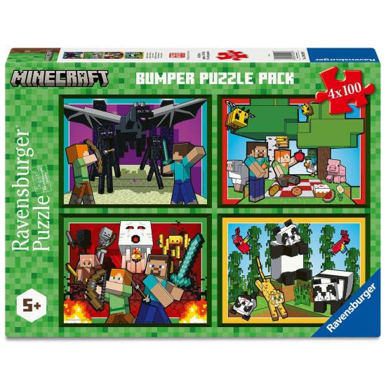 Puzzle Ravensburger Minecraft de 4 x 100 Piezas