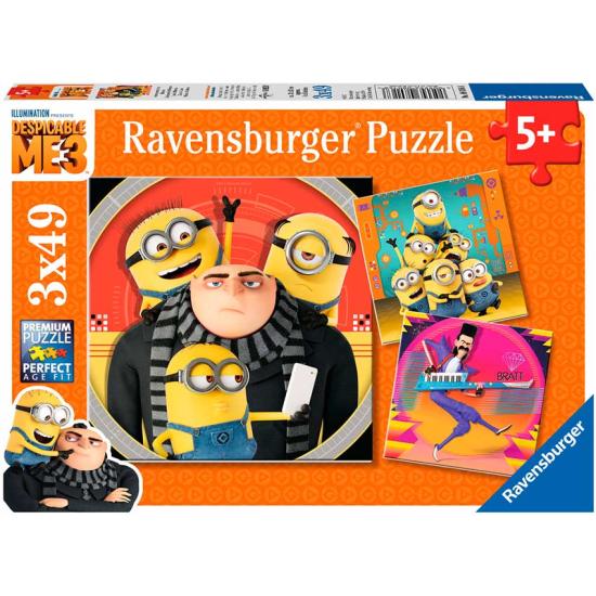 Puzzle Ravensburger Gru Mi Villano Favorito 3 de 3 x 49 Piezas