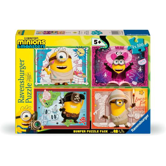 Puzzle Ravensburger Minions III de 4 x 100 Piezas