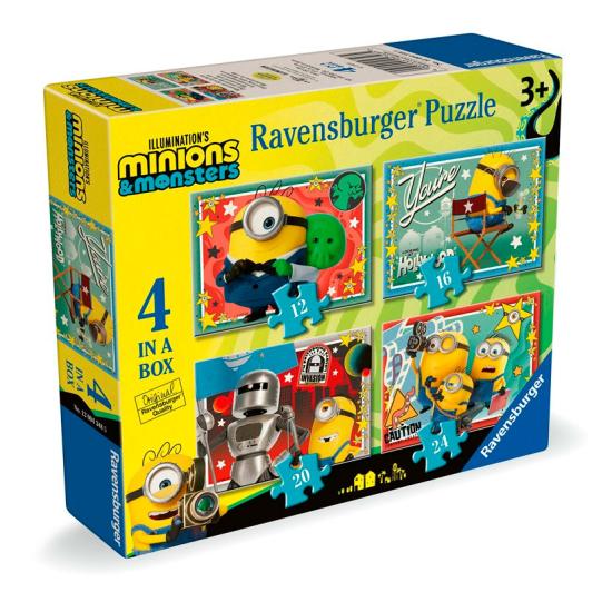 Puzzle Ravensburger Minions III Progresivo de 12+16+20+24 Pzs