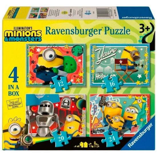 Puzzle Ravensburger Minions III Progresivo de 12+16+20+24 Pzs