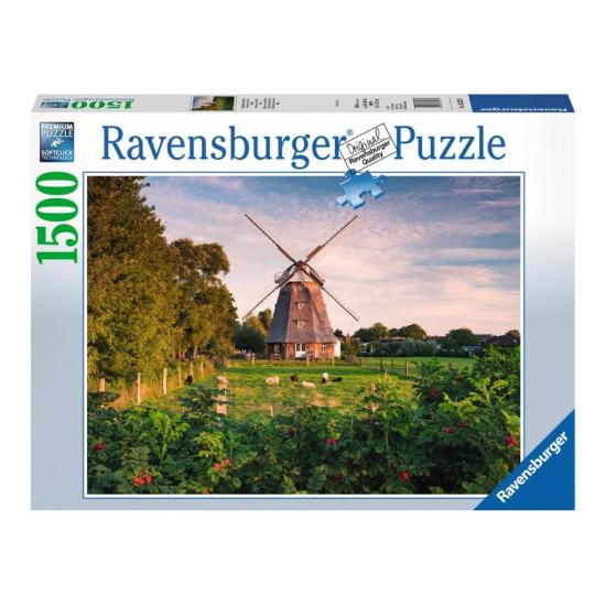 Puzzle Ravensburger Molino de Viento en el Mar Báltico de 1500 Puzzle Ravensburger Molino de Viento en el Mar Báltico de 1500