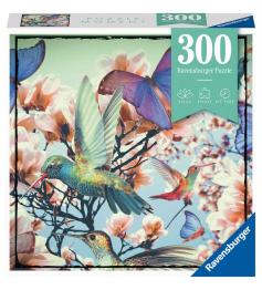 Puzzle Ravensburger Moment Colibrí y Mariposa de 300 Piezas