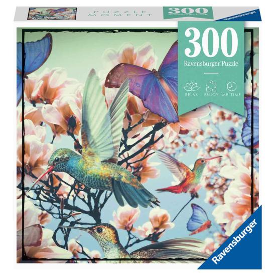 Puzzle Ravensburger Moment Colibrí y Mariposa de 300 Piezas Puzzle Ravensburger Moment Colibrí y Mariposa de 300 Piezas