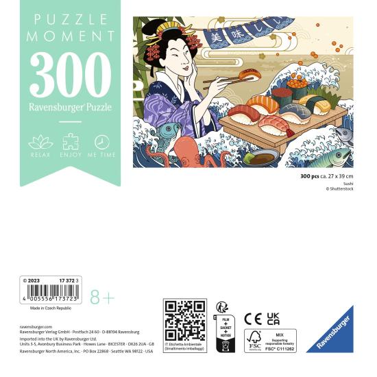 Puzzle Ravensburger Moment Sushi de 300 Piezas Puzzle Ravensburger Moment Sushi de 300 Piezas