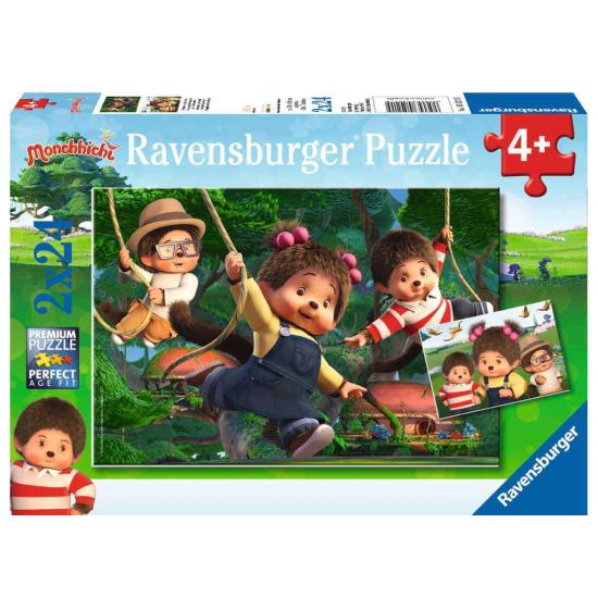 Puzzle Ravensburger Monchhichi Compañeros de Aventuras  2x24 Pz