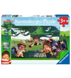 Puzzle Ravensburger Monchhichi Jugar y Soñar de 2x12 Pzs