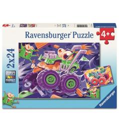 Puzzle Ravensburger Monster Trucks de 2x24 Piezas
