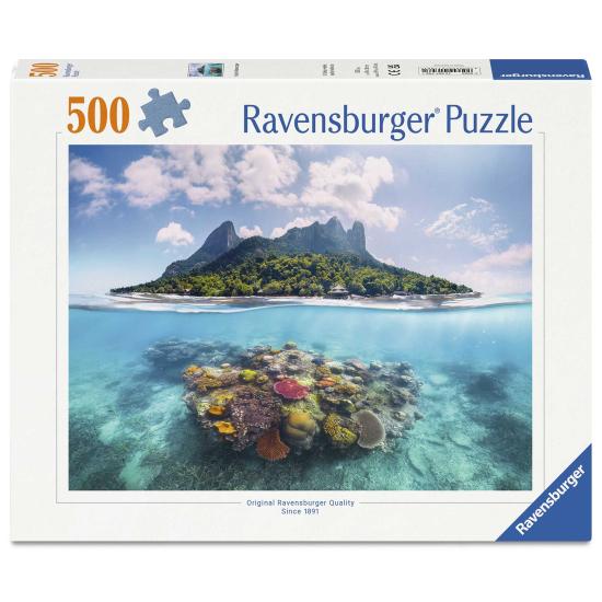 Puzzle Ravensburger Mundo Insular Y Coralino de 500 Piezas