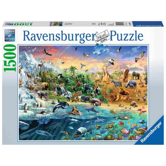Puzzle Ravensburger Mundo Salvaje de 1500 Piezas