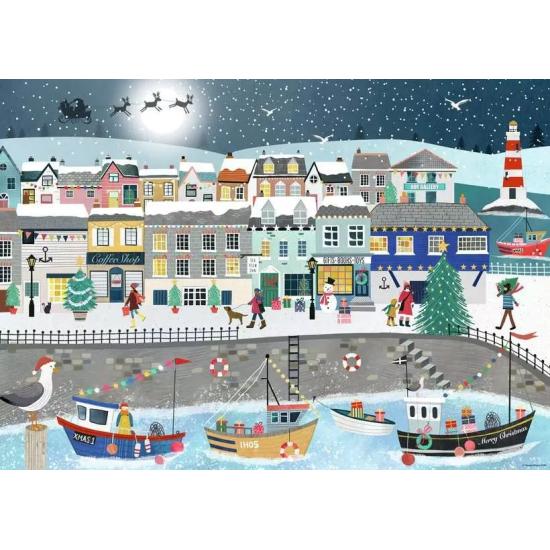 Puzzle Ravensburger Navidad Costera de 1000 Piezas