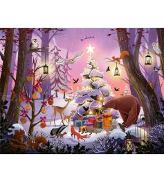 Puzzle Ravensburger Navidad en el Bosque de 2000 Piezas