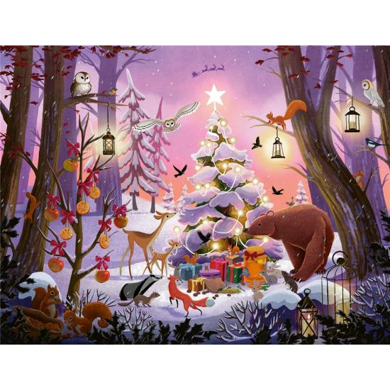 Puzzle Ravensburger Navidad en el Bosque de 2000 Piezas