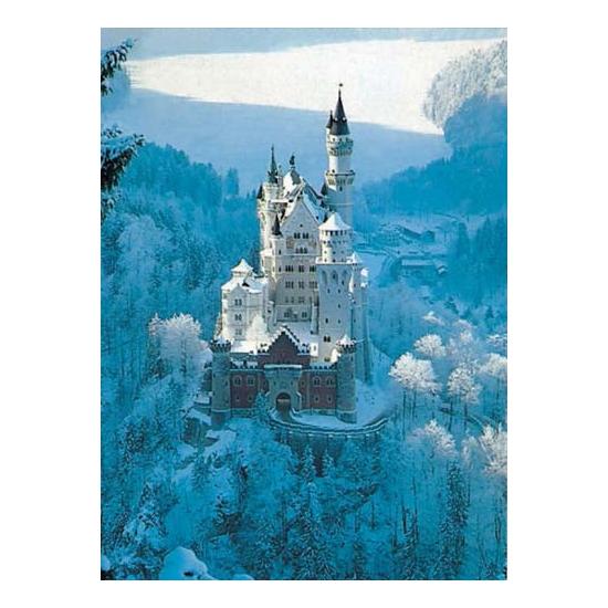 Puzzle Ravensburger Castillo del Rey Loco Invierno 1500 Piezas