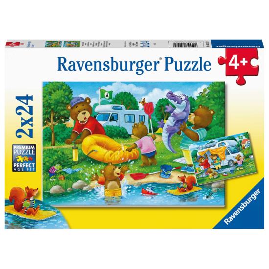 Puzzle Ravensburger Osos de Camping de 2x24 Piezas Puzzle Ravensburger Osos de Camping de 2x24 Piezas