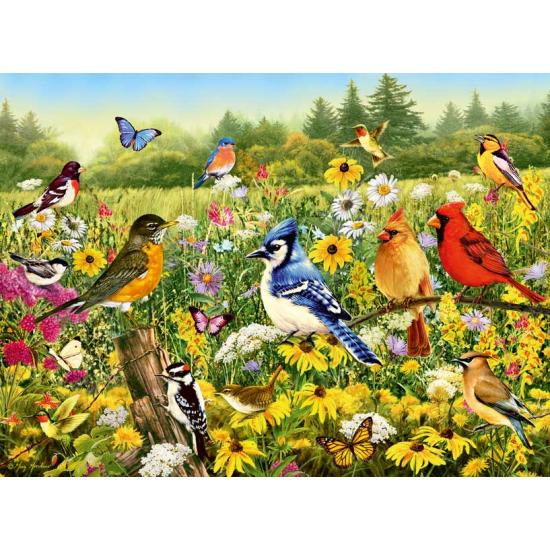 Puzzle Ravensburger Pájaros en el Prado de 500 Piezas Puzzle Ravensburger Pájaros en el Prado de 500 Piezas