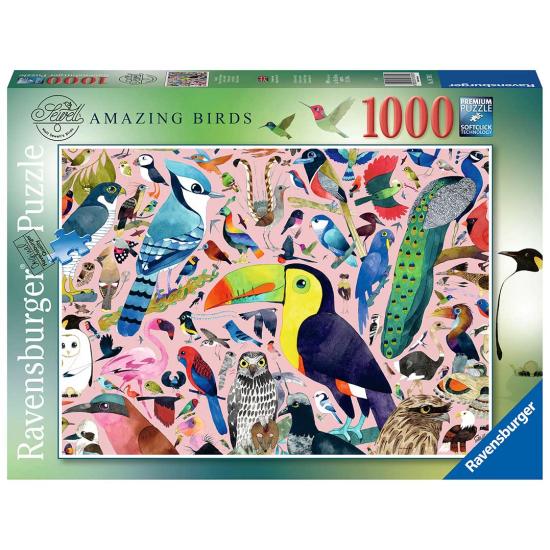 Puzzle Ravensburger Pájaros Increíbles de 1000 Piezas Puzzle Ravensburger Pájaros Increíbles de 1000 Piezas