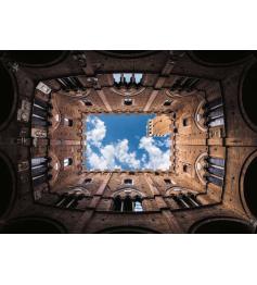 Puzzle Ravensburger Palacio Cortile del Podestá, Siena de 1000