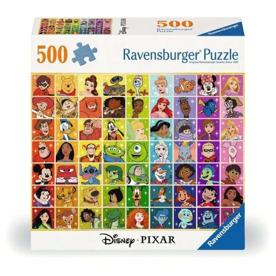 Puzzle Ravensburger Paleta De Colores Disney y Pixar de 500 Piez