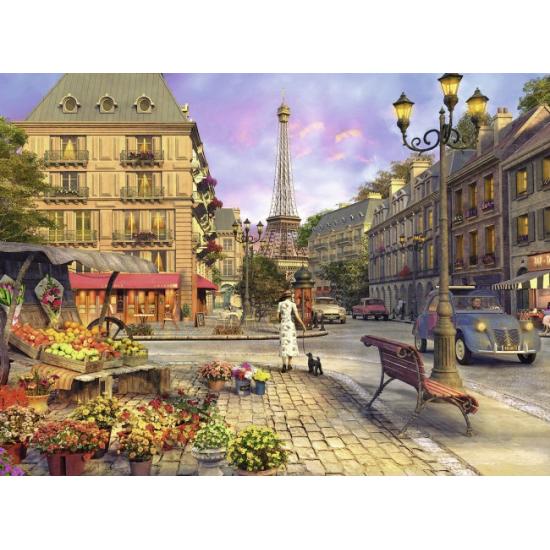 Puzzle Ravensburger De Paseo por París de 500 Piezas