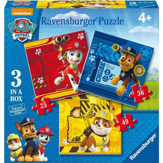 Puzzle Ravensburger Patrulla Canina  25+36+49 Piezas
