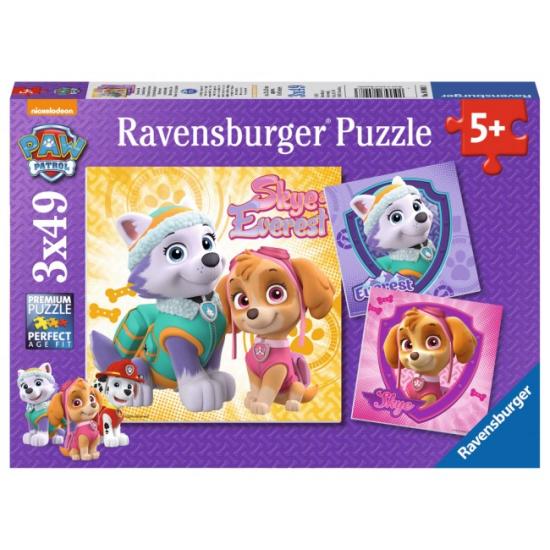 Puzzle Ravensburger Patrulla Canina, Cachorros de 3 x 49 Piezas