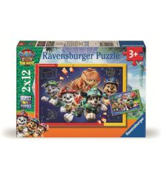 Puzzle Ravensburger Patrulla Canina Dino Movie de 2x12 Pzs