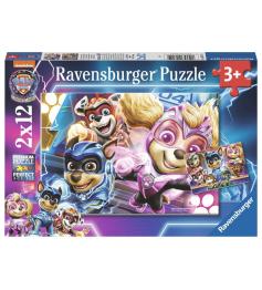 Puzzle Ravensburger Patrulla Canina Mighty Movie de 2x12 Piezas