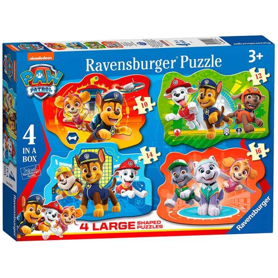 Puzzle Ravensburger Patrulla Canina Progresivo de 10+12+14+16 P