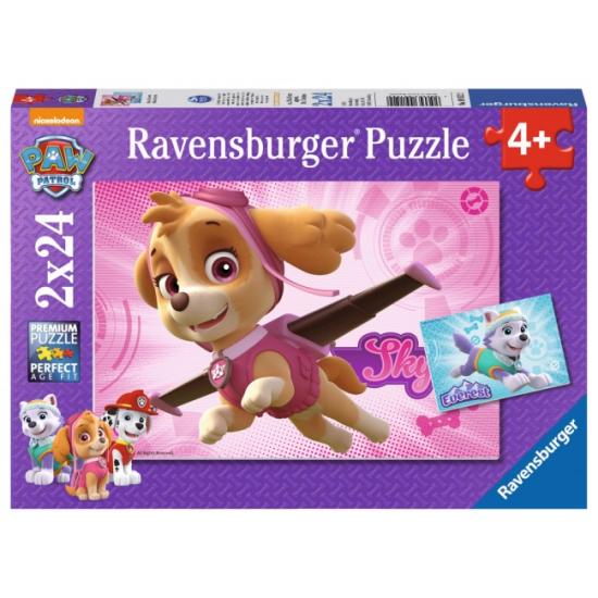 Puzzle Ravensburger Patrulla Canina Skye y Everest 2 x 24 Pieza Puzzle Ravensburger Patrulla Canina Skye y Everest 2 x 24 Pieza