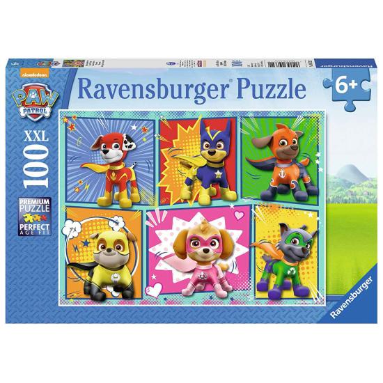 Puzzle Ravensburger Patrulla Canina Superhéroes XXL de 100 Piez