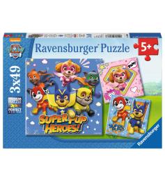 Puzzle Ravensburger Patrulla Canina SuperPup Heroes 3x49 Pzs