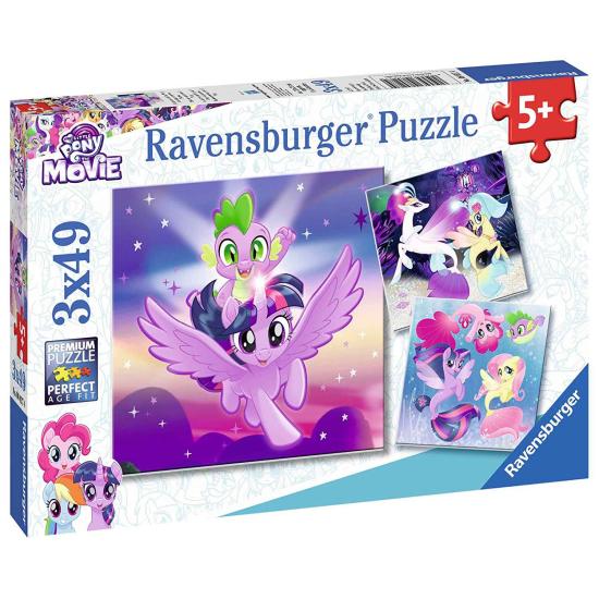 Puzzle Ravensburger My Little Pony, La Película 3 x 49 Piezas Puzzle Ravensburger My Little Pony, La Película 3 x 49 Piezas