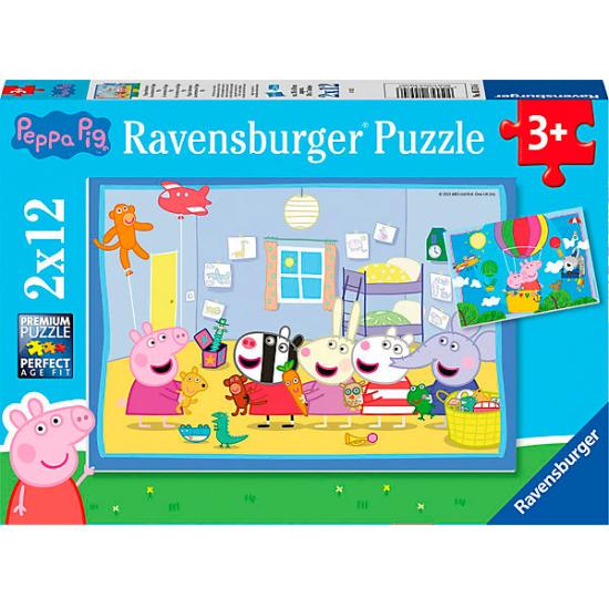 Puzzle Ravensburger Peppa Pig Aventuras de 2x12 Piezas