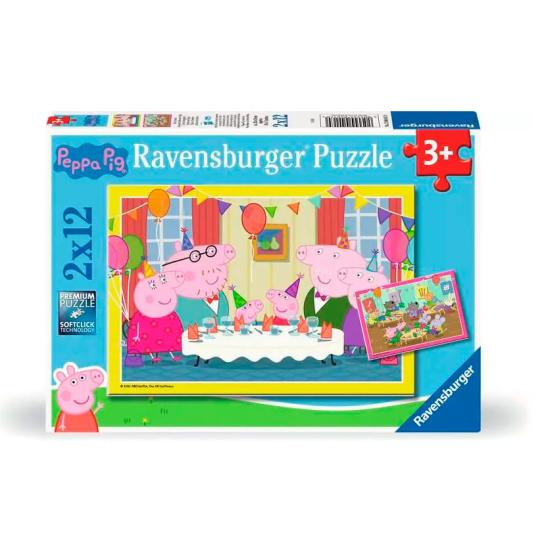 Puzzle Ravensburger Peppa Pig Celebración 2x12 Piezas